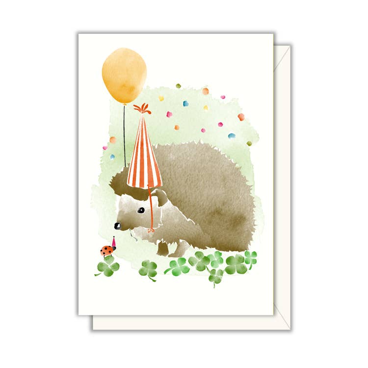 Hedgehog Birthday Enclosure Card