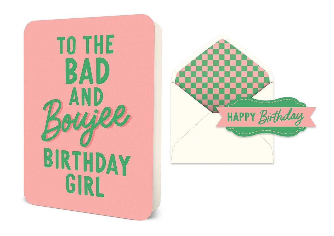 Bad & Boujee Birthday Deluxe Greeting Card