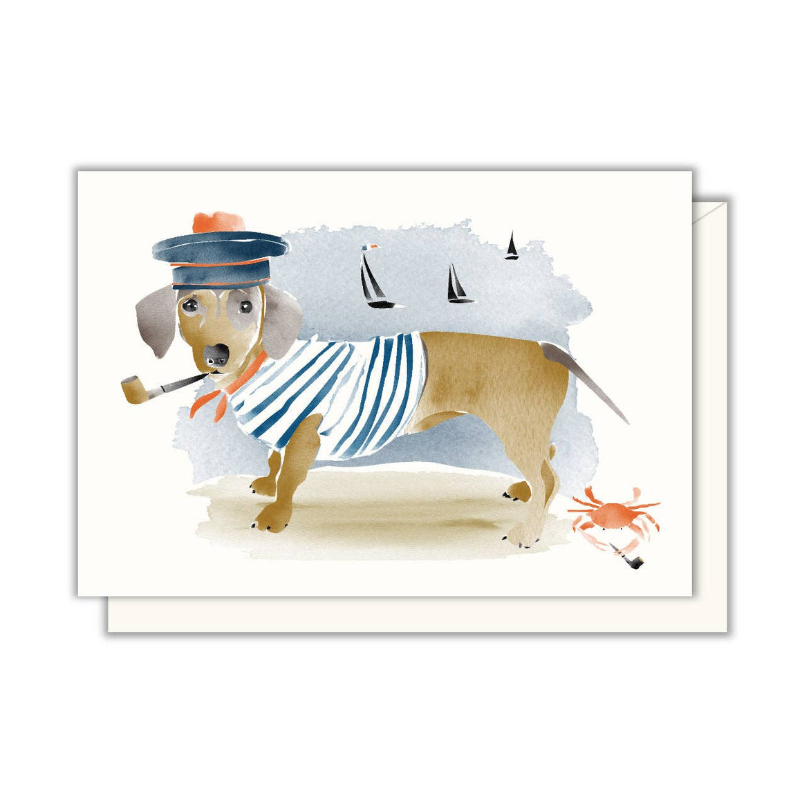 Dachshund Sailor Enclosure Card