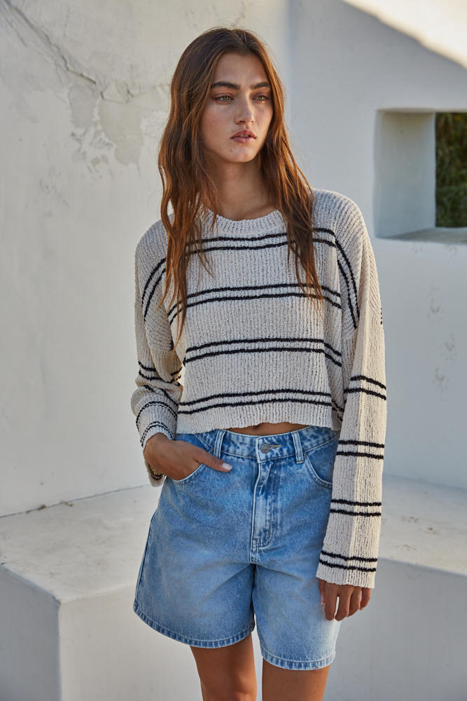 Transitional Striped Sweater