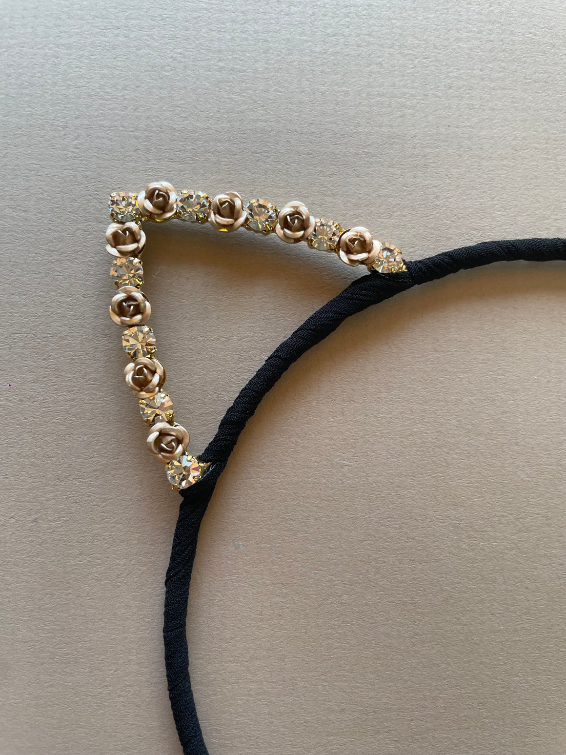 Headband | Cat Black Rose