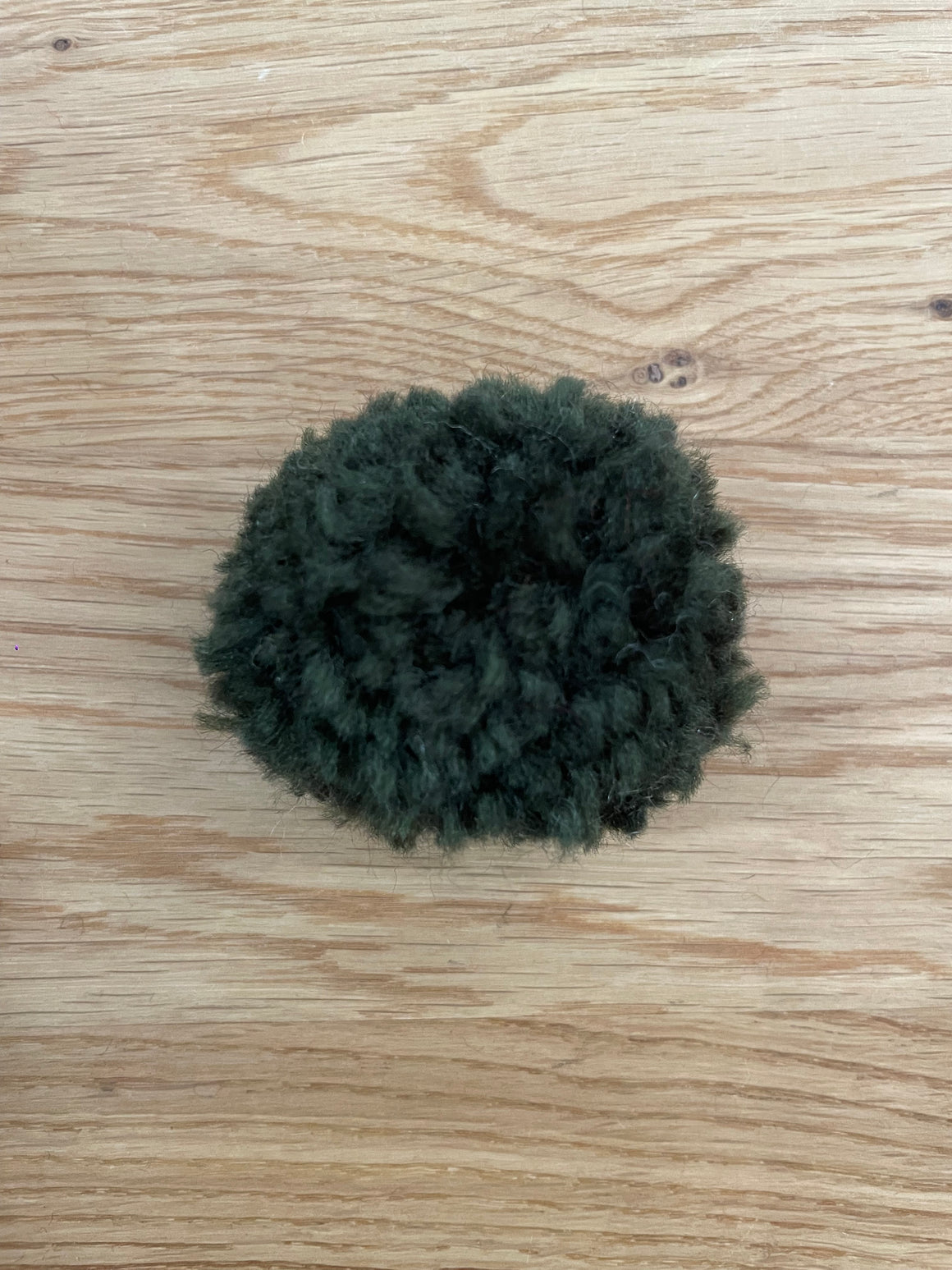 Hair Clip | Pom Dark Green