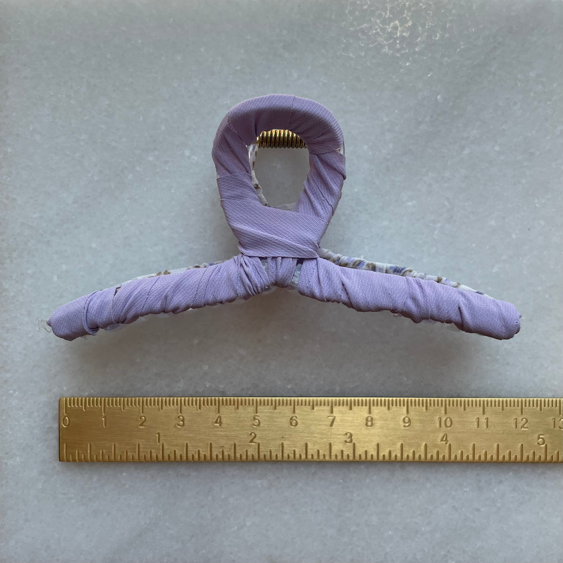 Claw Clip | Twist Double Floral | Lavender