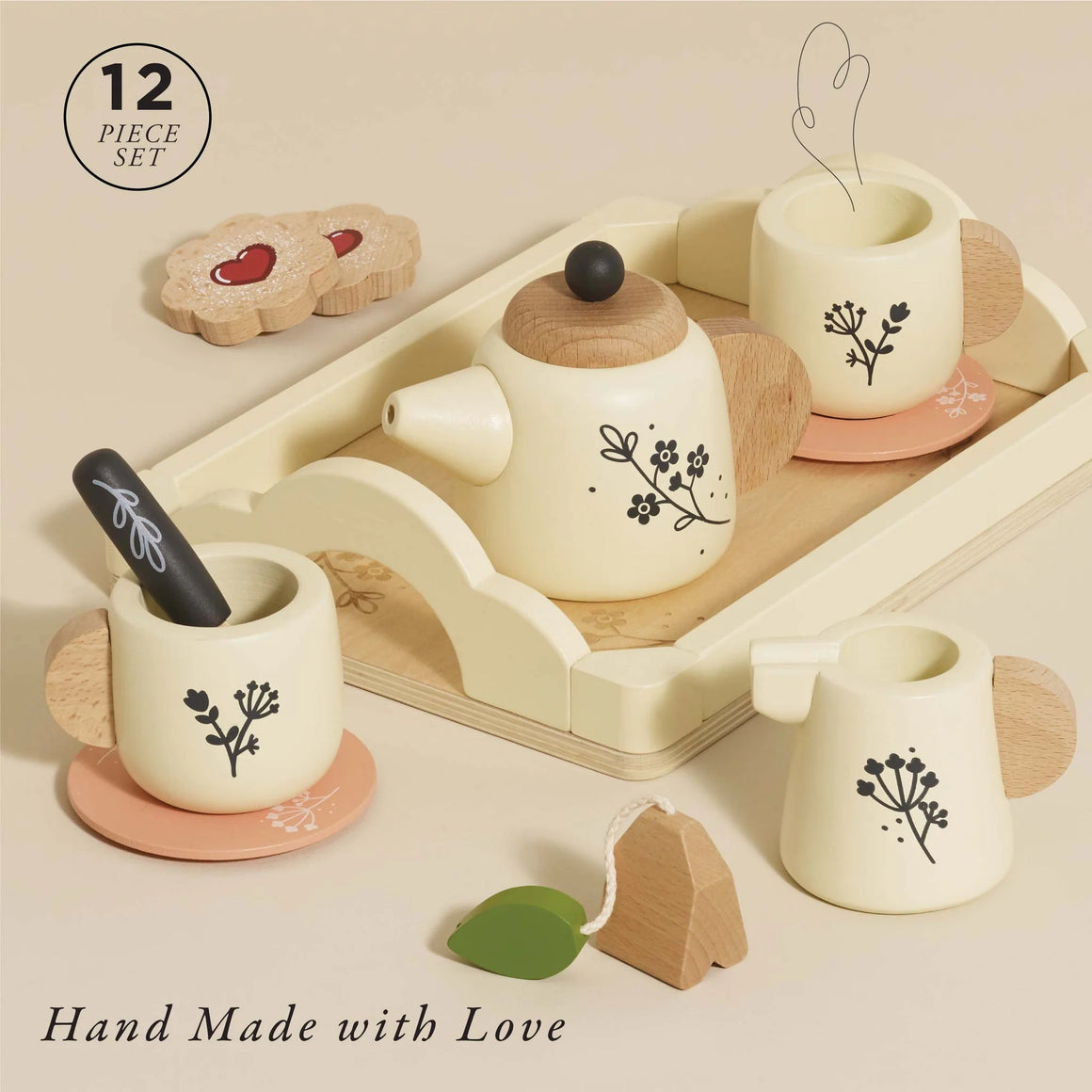 Toy | Wooden Tea Set & Tray