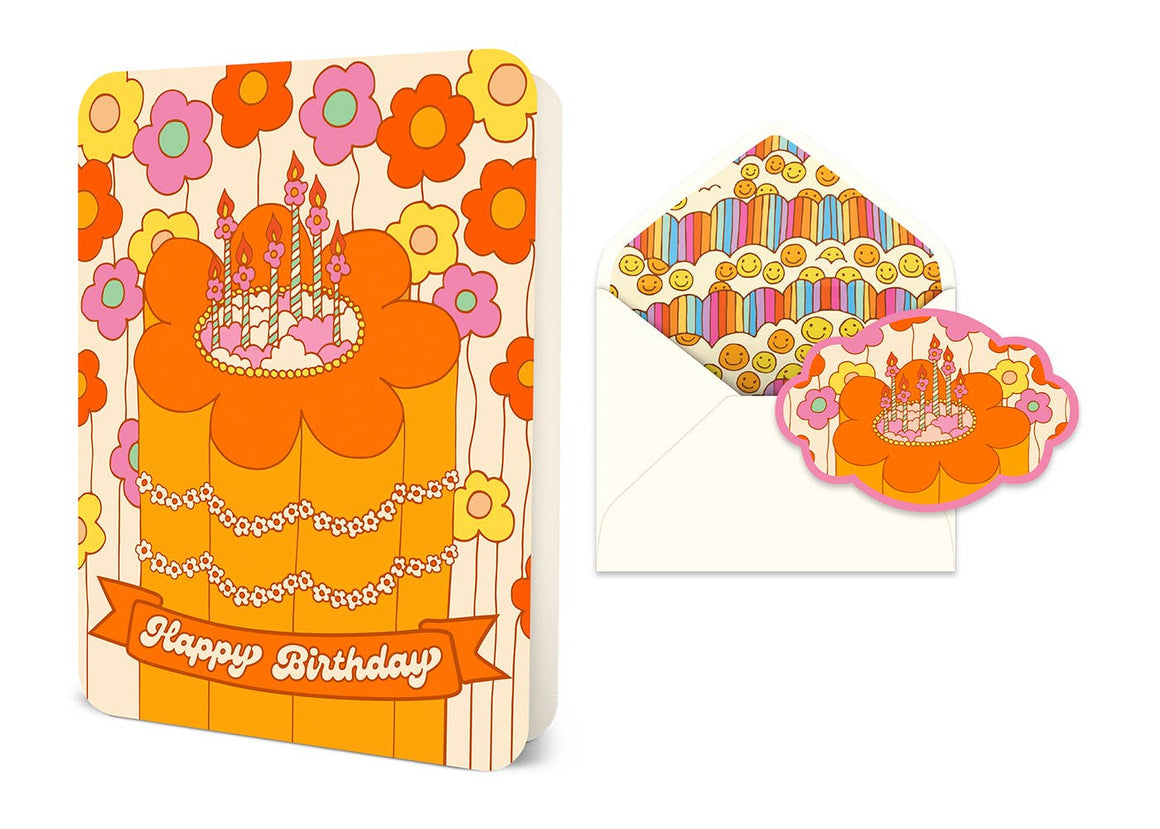 blooming birthday cake card