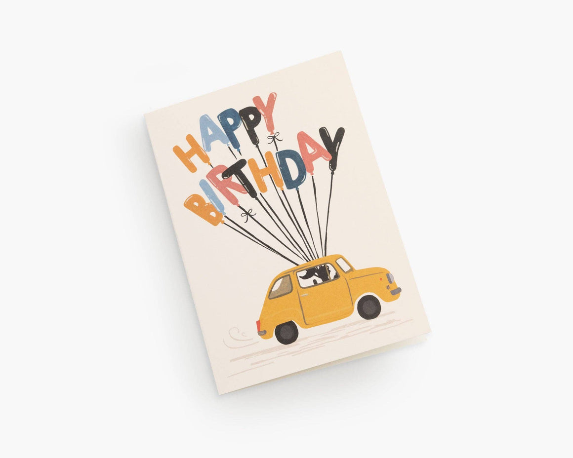 Birthday Greeting Cards With Balloons "Fast Balloons"