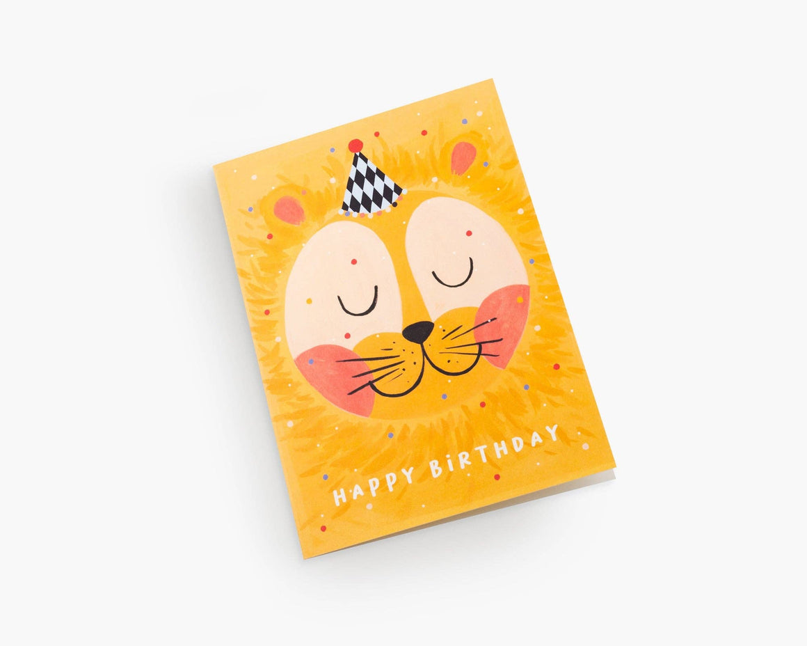 Birthday Greeting Card For Kids "Birthday Lion"