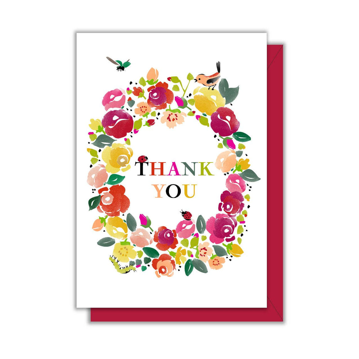 Floral Thank You Enclosure Card