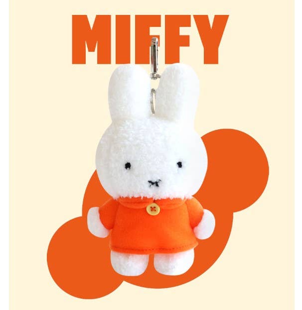 Miffy & Friends Fluffy Key Chain, Bag Charms: Boris