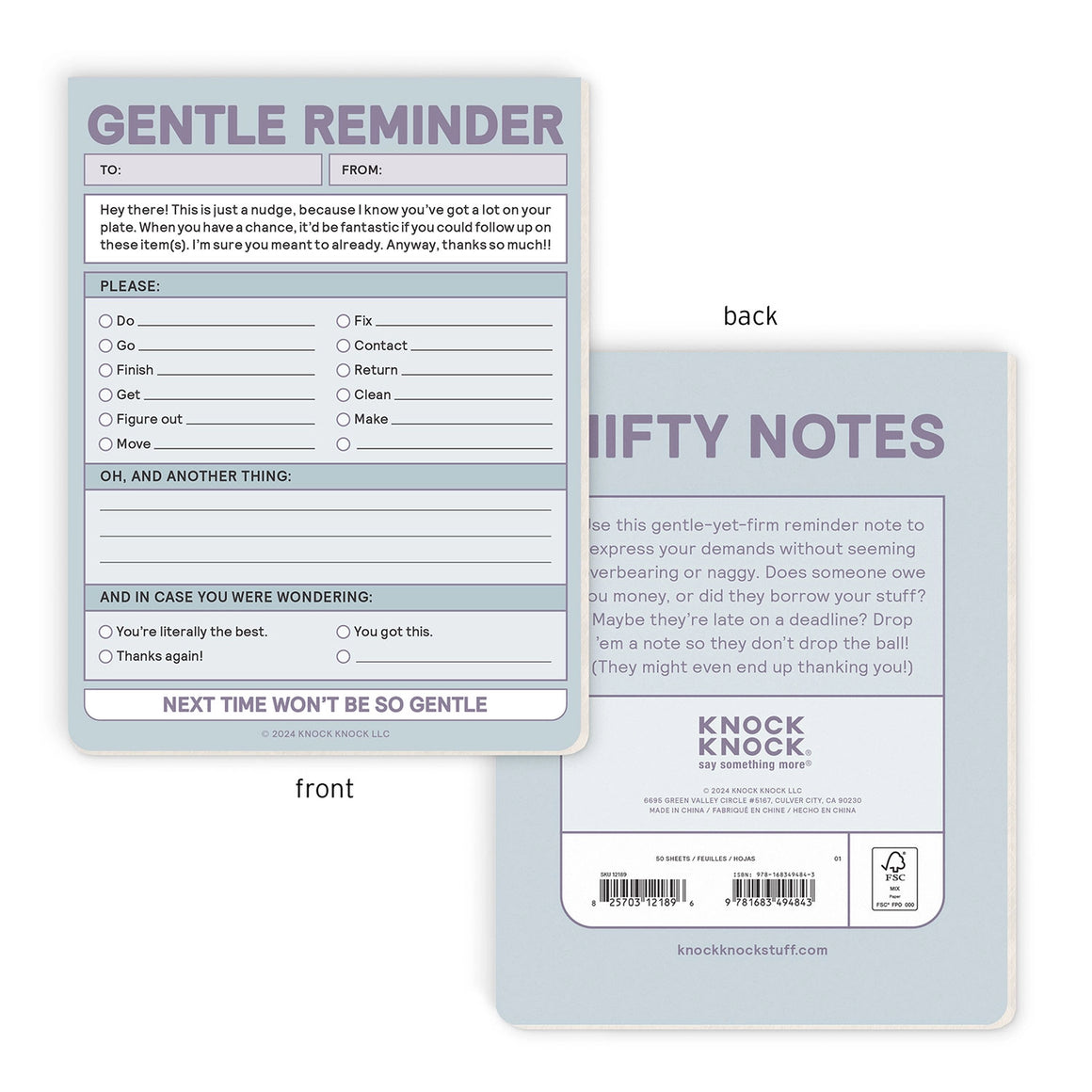 Notes | Gentle Reminder