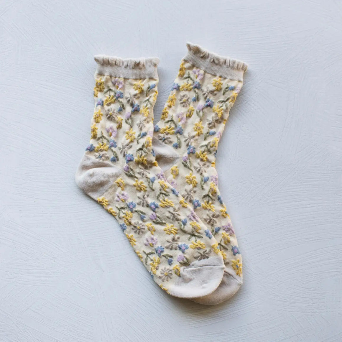 Socks | Love Beige Floral