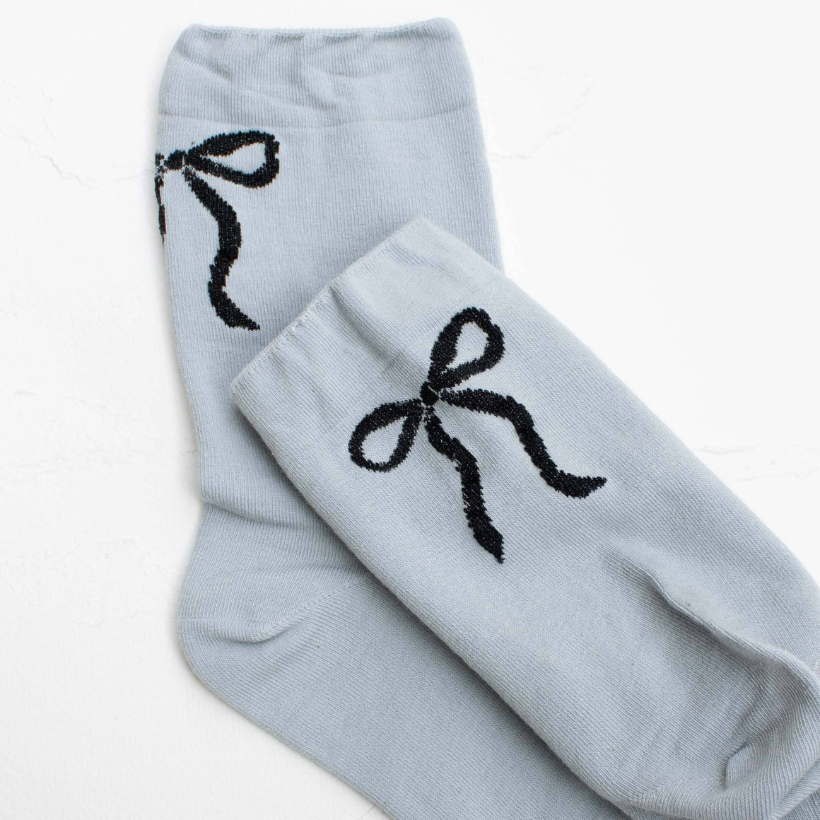 grey ribbon socks