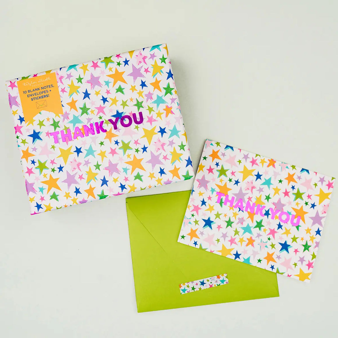 Boxed Greeting Cards | 10 Thank You Cards - Stars