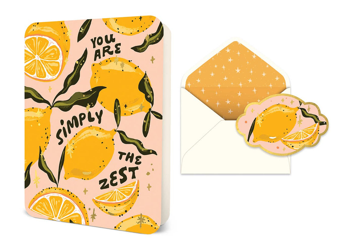 zesty thank you card